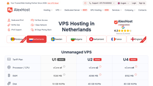 Cheap VPS Netherlands server hosting - ALexHost SRL - vps hosting netherlands