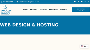 Web Design & Hosting - Apollo CIS - apollo web hosting