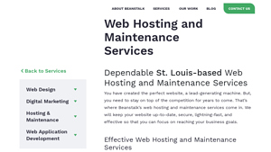 Web Hosting and Maintenance Services - Beanstalk Web Solutions - web hosting and maintenance services