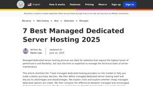 7 Best Managed Dedicated Server Hosting 2025 - Bitcatcha - free dedicated server hosting