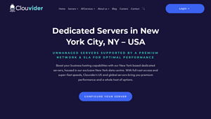 New York Dedicated Servers | New York Data Centre | Clouvider - new york dedicated server hosting