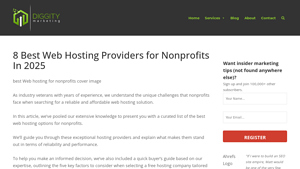 8 Best Web Hosting Services for Nonprofits 2025 (Reviewed) - web hosting services for nonprofits