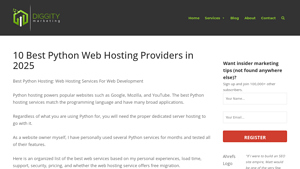 10 Best Python Web Hosting Providers in 2025 - Diggity Marketing - free python web hosting