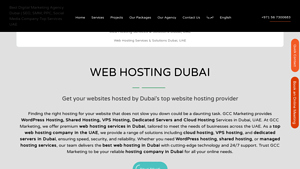Web Hosting Dubai | Top Web Hosting Company UAE - GCC Marketing - wordpress hosting in dubai