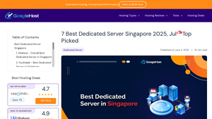 7 Best Dedicated Server Singapore 2025 July Top Picked - dedicated hosting singapore