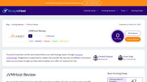 JVMHost Review - Here's What 107+People Saying About It? - GoogieHost - java hosting services