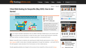 9 Best Web Hosting for Nonprofits (May 2025): How to Get Started - web hosting services for nonprofits