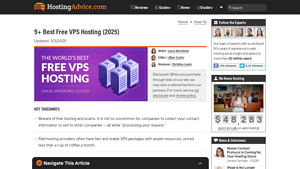 9+ Best Free VPS Hosting (2025) - HostingAdvice.com - free vps hosting no credit card