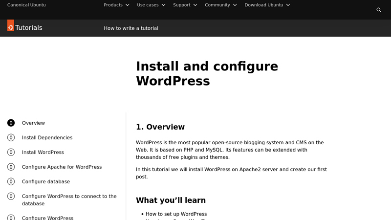 Install and configure WordPress - Ubuntu