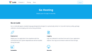 Go Hosting - Lade - go language hosting
