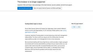 Hosting Python apps on Azure - learn.microsoft.com - free python web hosting