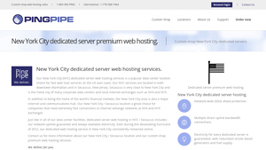 New York City dedicated servers | PingPipe web hosting - new york dedicated server hosting