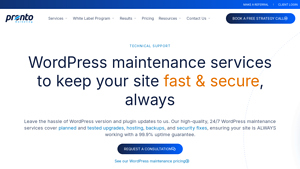 WordPress Maintenance Services - First Month Free - hosting and maintenance services