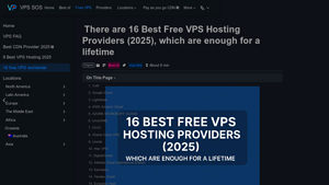 There are 16 Best Free VPS Hosting Providers (2025), which ... - VPS SOS - free vps hosting no credit card
