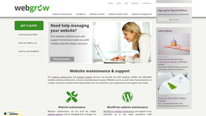 Website Maintenance & Support - web hosting and maintenance services