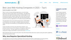 Best Java Web Hosting Companies in 2025 - Top 6 - java hosting services