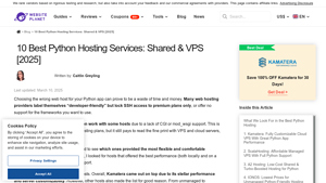 10 Best Python Hosting Services: Shared & VPS [2025] - Website Planet - free python web hosting