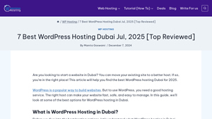 7 Best WordPress Hosting Dubai September, 2024 [Top Reviewed] - wordpress hosting in dubai