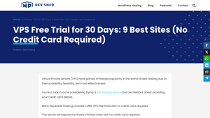 VPS Free Trial for 30 Days: 9 Best Sites (No Credit Card Required) - free vps hosting no credit card